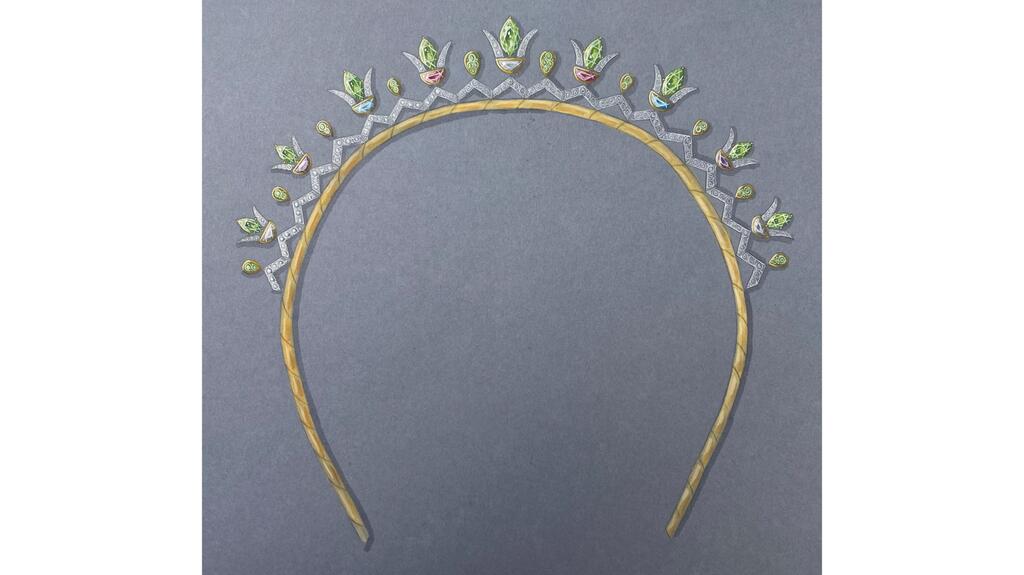 Rimmon’s rendering of her Lotus tiara Lotus tiara